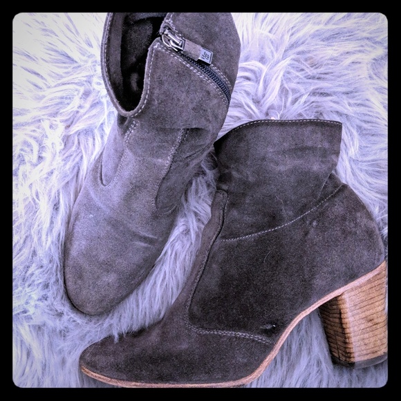 Alberto Fermani Shoes - Alberto Fermani grey charcoal suede booties
